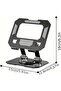 Portable Aluminum Tablet Stand 360 °   Adjustable, Foldable, Compatible for All Tablets