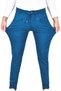 Men's Blue Elastic Waist Slim Fit Lycra Double Leg Combed Cotton Sports Trousers 2502385 - 4