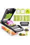 12 In 1 Manual Mandolin Fruit Vegetable Chopper Onion Dicer Veggie Slicer Vegetable Cu