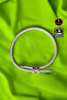 Mesh Coated Steel Bracelet - Yellow Green Silver