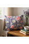 Decorative Floral Print Pillowcase – Purple/Pink - 3