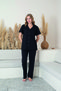 Women's 100% Natural Cotton Heart Shirt Collar Short Sleeve Quality Pajamas Set
