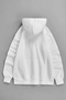 Unisex White Hooded Sweatshirt – Sea Animals, Printed Thick Fabric - 2
