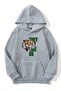 Unisex Gray Hooded Sweatshirt – They Not Like Us Printed, Raised Thick Fabric