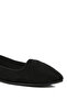 Women Black Microfiber Casual Ballerinas - 4