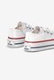 Children's Unisex White Thermo Thick Sole Lace-Up Linen Sports Shoes - 5