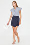 Women's Navy Blue Shorts Skirt Arm-25Y001084