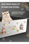 Large Stainless Steel Cat Litter Box Metal Litter Pan - 2