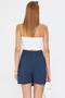 Women's Dark Blue Shorts Skirt Arm-25Y001084 - 5