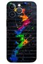غطاء خلفي مطبوع بنمط HD لهاتف iPhone 13 Pro - فرشاة