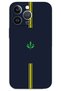 غطاء خلفي مطبوع بنمط HD لهاتف iPhone 13 Pro Max - أصفر كحلي