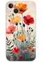 iPhone 13 Case Hd Pattern Printed Back Cover - Tulip