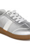 Women Lace-Up Metallic Sneaker in Silver - 5