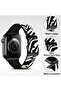 Apple Watch 38mm 40mm 41mm 42mm | Stylish Pattern Silicone Bands | Zebra Print - 4