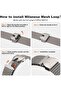 Milanese Mesh Loop Band For Apple Watch 49/46/45/44/42mm- -Sliver - 5