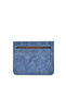 , Unisex Genuine Leather Card Holder 1539852Z06 Denim Blue