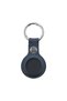 Leather Keychain Protector Compatible with Apple AirTag, Navy Blue
