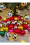 Christmas Tree Ornament 6 Pieces Large Matte Gray Ball Christmas Tree Ornament 6 cm - 5