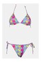 Melani Patterned Triangle Bikini - 2