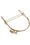 Angel Bag Accessory 19 cm Light Gold Color D Model Cream Double Ball Bag Clip, Purse Burs