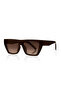 Perra Unisex Brown Square New Season Popular Sunglasses