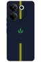 Tecno Camon 20 Pro 4g Case Hd Pattern Printed Back Cover - Yellow Navy Blue
