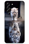 Samsung Galaxy S21 Fe Case Hd Pattern Printed Back Cover - Cat Reflection