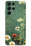 Samsung Galaxy S21 Ultra Case Hd Pattern Printed Back Cover - Green Daisy