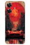 Realme Note 60 Case Hd Pattern Printed Back Cover - Red Mercedes