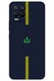 Realme 8 Pro Case Hd Pattern Printed Back Cover - Yellow Navy Blue
