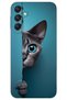 Samsung Galaxy A35 Case Hd Pattern Printed Back Cover - Blue Eyed Cat
