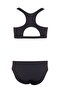Solid Back Window Detailed Bikini Set - 2