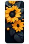 Xiaomi Poco C40 Case Hd Pattern Printed Back Cover - Black Flower