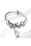 Rabbit Family Charm Steel Bracelet - 2