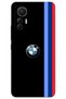 Xiaomi Mi 12 Lite Case Hd Pattern Printed Back Cover - Black Three Stripes
