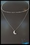 Combination Chain Necklace |   Crescent Half Moon Tip |   Double Gold Color Necklace |   Choker Women's Jewelry Accessory - 2