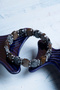 Certified Bronzeite - Snowy Obsidian Natural Stone Bracelet - 3