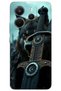 Xiaomi Redmi Note 14 Case Hd Pattern Printed Back Cover - Moon Star Sword