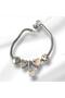 Rabbit Family Charm Steel Bracelet - 3