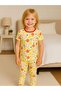 Girls' Cotton Fruit Pattern Short Sleeve Pajama Set - 4