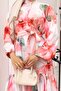 Patterned Hijab Dress Pink 578 - 3