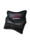 Honda Embroidery Embroidered Orthopedic Luxury Car Travel Leather Auto Neck Pillow – Black Set of 2 - 2