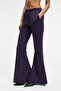 Cirelda Women's Ribbed Double Pocket Purple Sweatpants - 4