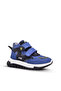 Prime Boy's Double Velcro Genuine Leather Anatomical Dark Blue Color Boots
