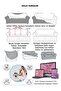 Shawl Pattern Jacquard Armchair, Sofa, Sofa Bed Cover, Lycra, Skirted, Seat Cover 3+3 (Two Pieces) - 6