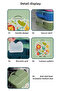Handle Lunch Box for Kids, Multi-Compartment, Leakproof, Insulated, Food Organizer, Bento for School - 6