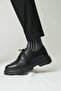 Laurel Model Genuine Leather Handmade Men's Black Casual Shoes - 3