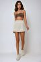 Linen Look Mini Shorts Skirt - 3
