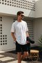 Men's Oversize Basic T-Shirt Unisex 100% Cotton Comfortable Fit - 2