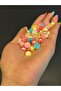 60 Pieces Colorful Glue Beads Set 1 cm - 2